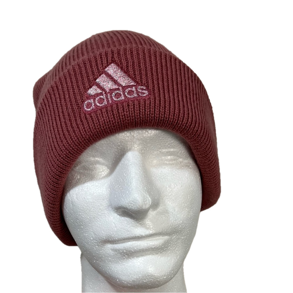 Adidas women’s pink beanie cap